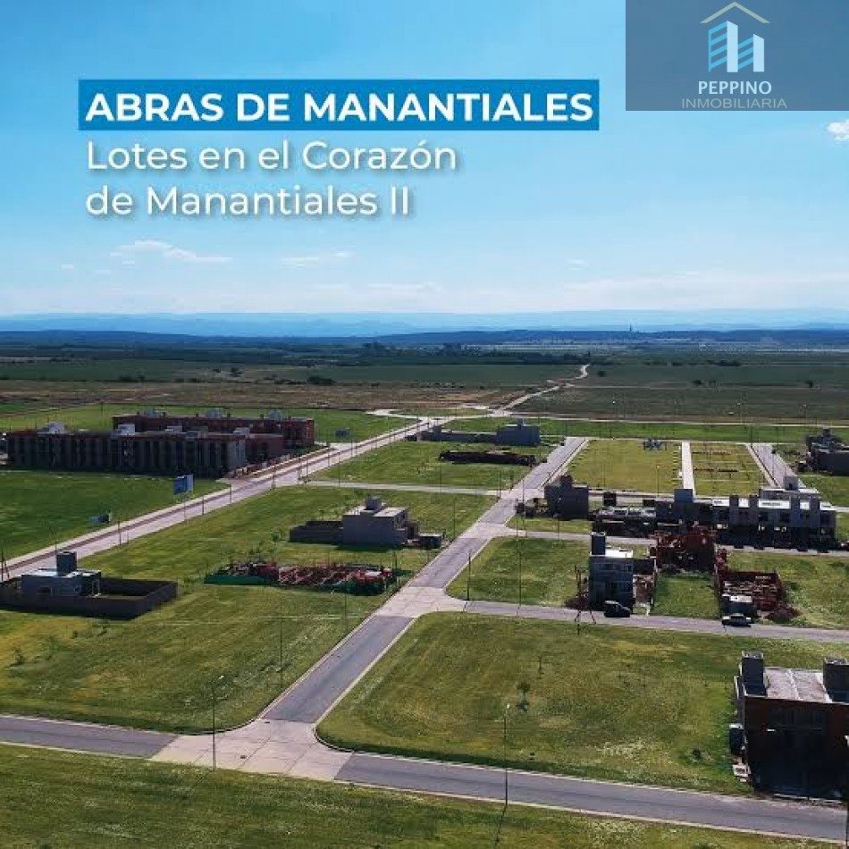 Lote en Venta - Abras de Manantiales | Excelente Entorno Y Ubicacion